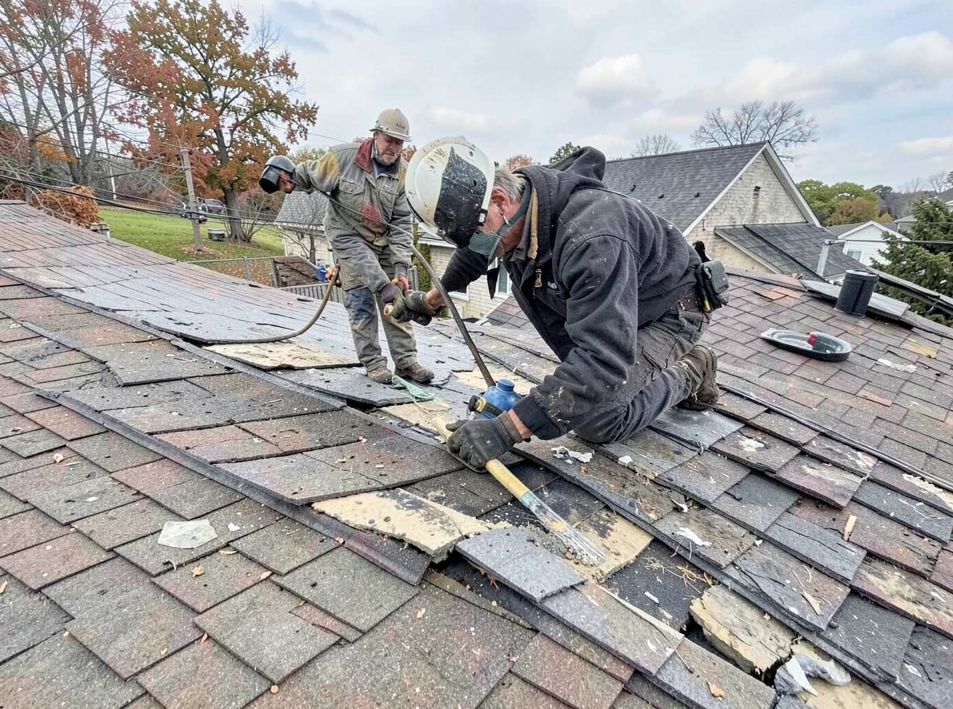 Wind Damage Roof Repair in Clarksville